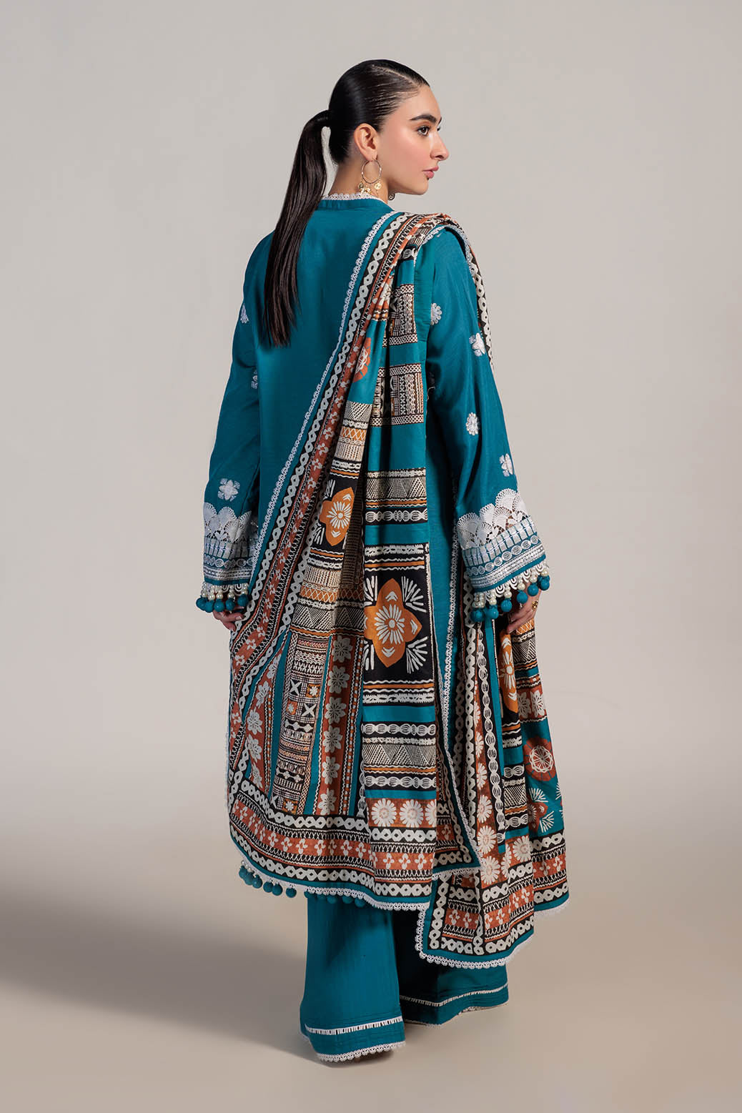 Bonanza Satrangi | Iris Vintage 3 Pc (1W24E3P020) -  Bonanza Satrangi Unstitched - Original Designer Dress - House of Maryam