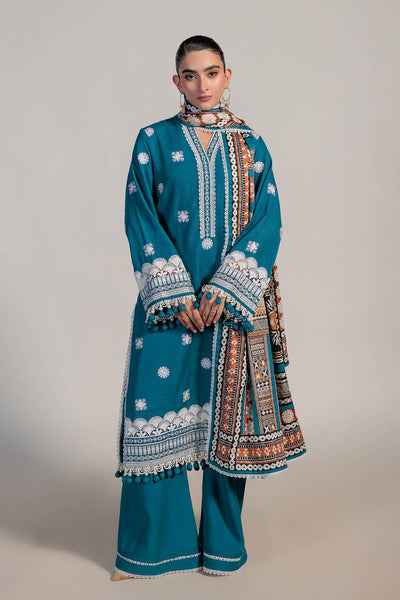 Bonanza Satrangi | Iris Vintage 3 Pc (1W24E3P020) -  Bonanza Satrangi Unstitched - Original Designer Dress - House of Maryam
