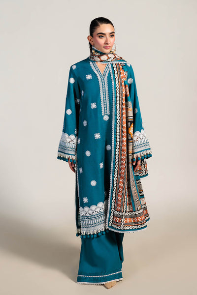 Bonanza Satrangi | Iris Vintage 3 Pc (1W24E3P020) -  Bonanza Satrangi Unstitched - Original Designer Dress - House of Maryam