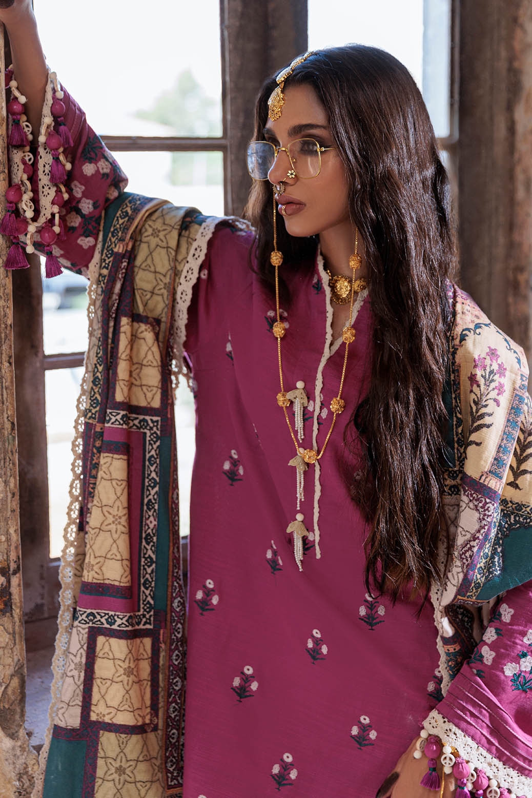 Bonanza Satrangi | Sangna 3 Pc (1W24E3P022) -  Bonanza Satrangi Unstitched - Original Designer Dress - House of Maryam