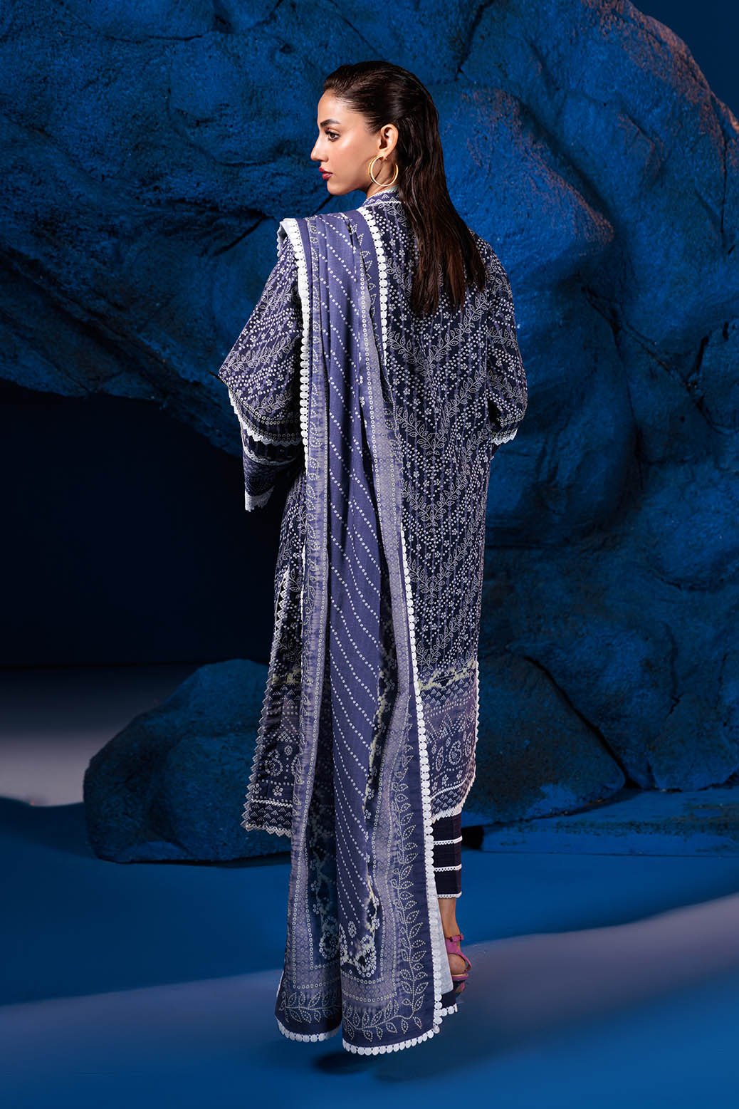 Bonanza Satrangi | Pale Ins 3 Pc (1W24P3P093) -  Bonanza Satrangi Unstitched - Original Designer Dress - House of Maryam