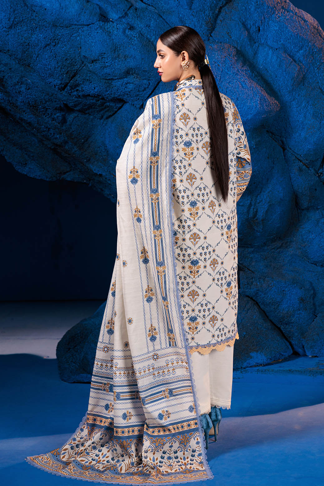 Bonanza Satrangi | Arise Flower 3 Pc (1W24P3P096) -  Bonanza Satrangi Unstitched - Original Designer Dress - House of Maryam