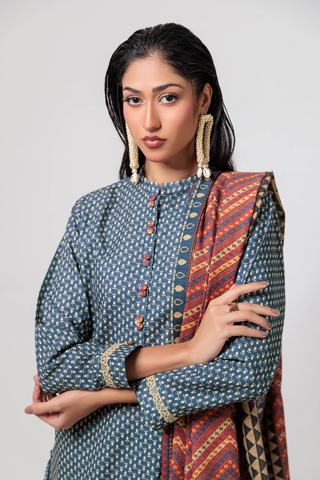 Bonanza Satrangi | Orchid 3 Pc (1W24P3P109) -  Bonanza Satrangi Unstitched - Original Designer Dress - House of Maryam