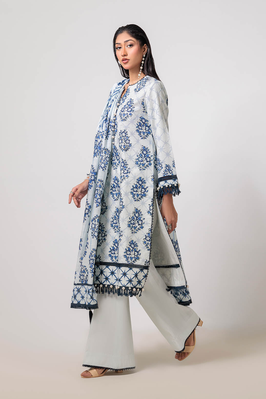 Bonanza Satrangi | Heritage 3 Pc (1W24P3P122) -  Bonanza Satrangi Unstitched - Original Designer Dress - House of Maryam