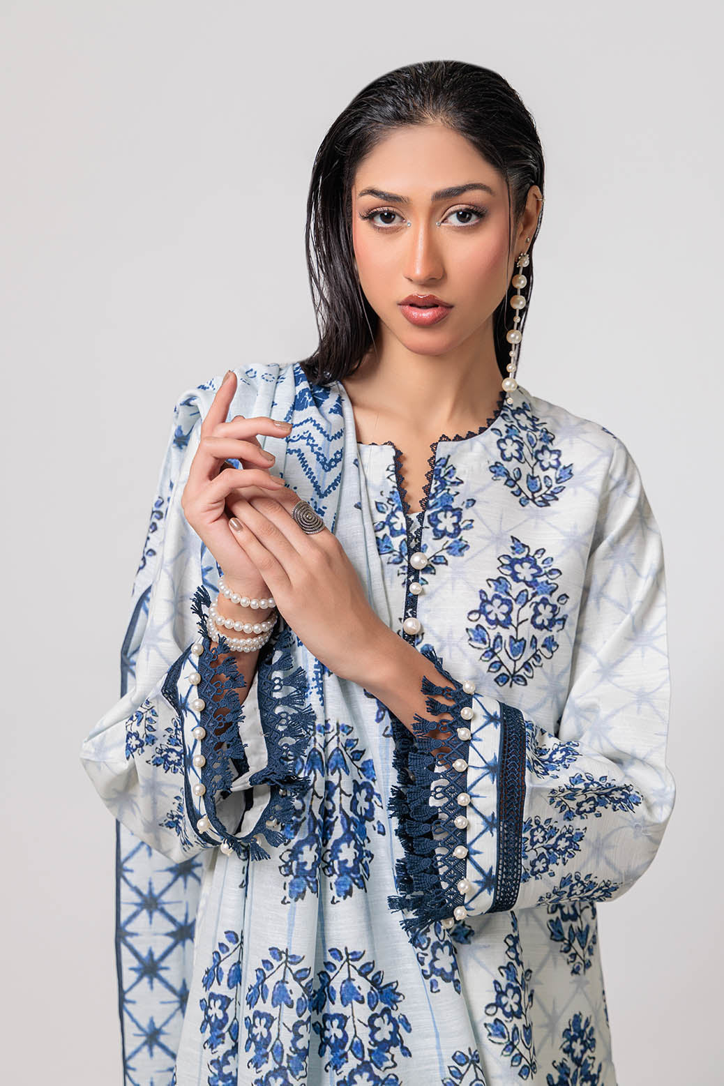 Bonanza Satrangi | Heritage 3 Pc (1W24P3P122) -  Bonanza Satrangi Unstitched - Original Designer Dress - House of Maryam