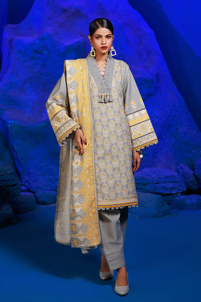 Bonanza Satrangi | Dynasty 3 Pc (1W24P3P128) -  Bonanza Satrangi Unstitched - Original Designer Dress - House of Maryam