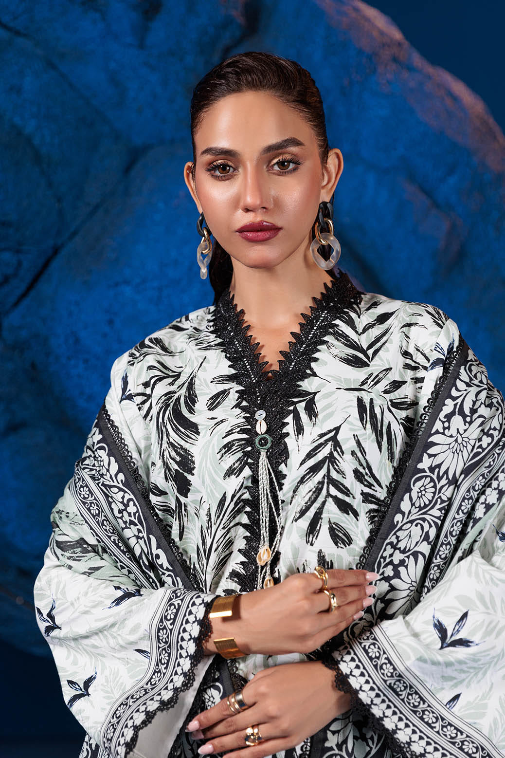 Bonanza Satrangi | Leafy Dale 3 Pc (1W24P3P212) -  Bonanza Satrangi Unstitched - Original Designer Dress - House of Maryam