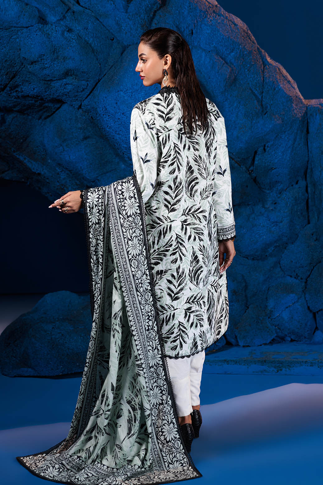 Bonanza Satrangi | Leafy Dale 3 Pc (1W24P3P212) -  Bonanza Satrangi Unstitched - Original Designer Dress - House of Maryam