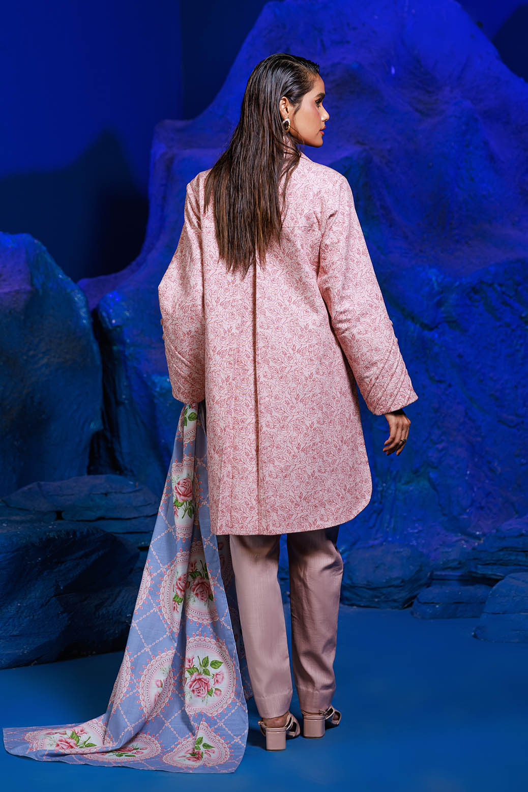 Bonanza Satrangi | Gossamer Pink 3 Pc (1W24P3P297) -  Bonanza Satrangi Unstitched - Original Designer Dress - House of Maryam