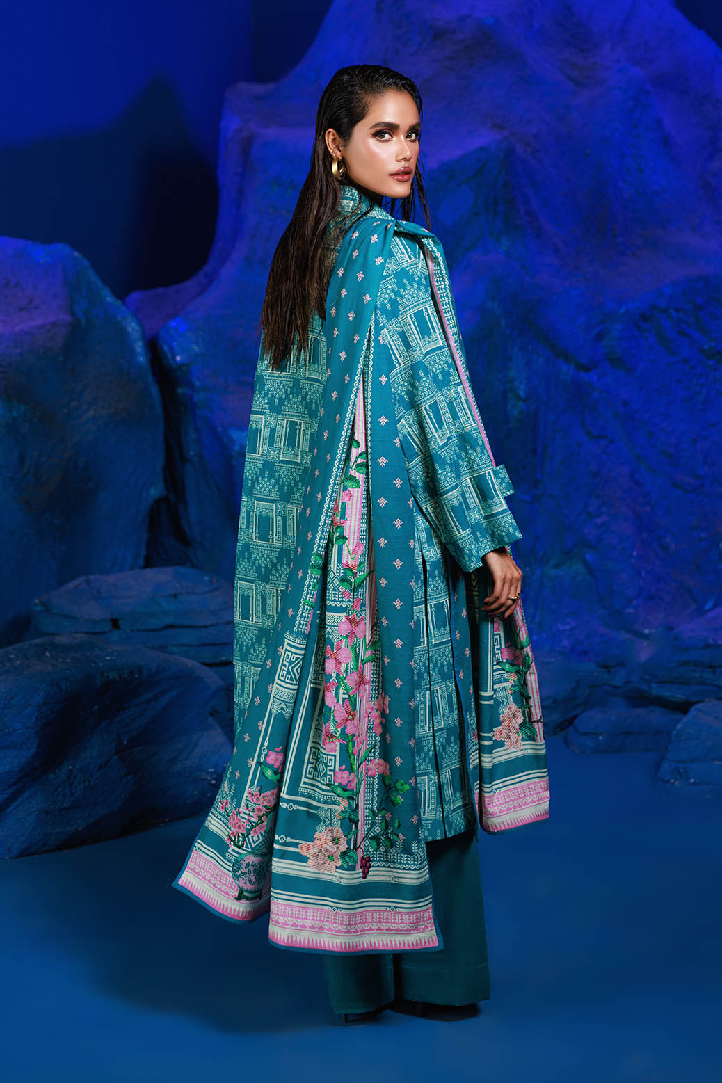 Bonanza Satrangi | Glory 3 Pc (1W24P3P317) -  Bonanza Satrangi Unstitched - Original Designer Dress - House of Maryam