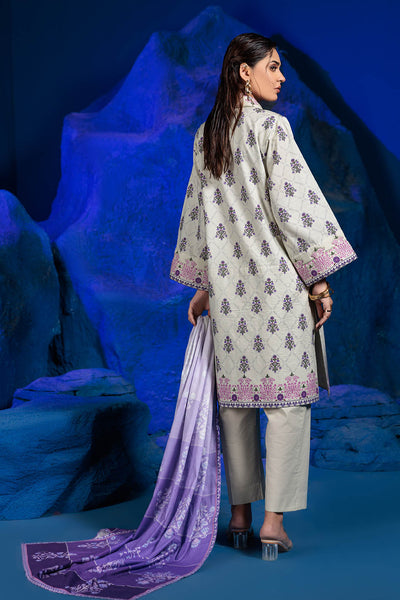 Bonanza Satrangi | Florisa 3 Pc (1W24P3P358) -  Bonanza Satrangi Unstitched - Original Designer Dress - House of Maryam