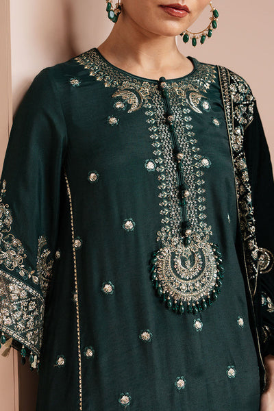 Cross Stitch | Luxe Atelier 25 | EMERALD GRACE -  Cross Stitch Ladies Clothes - Original Designer Dress - House of Maryam