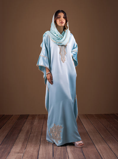 Zainab Chottani | The Kaftan Edit | Aqua Blossom, image 3