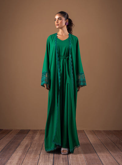 Zainab Chottani | Semi Formals | EMERALD FLAIR -  Zainab Chottani Formal - Original Designer Dress - House of Maryam