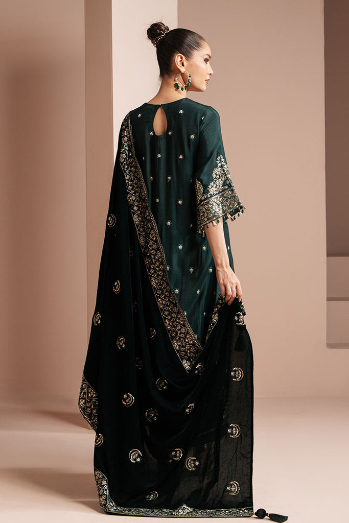 Cross Stitch | Luxe Atelier 25 | EMERALD GRACE -  Cross Stitch Ladies Clothes - Original Designer Dress - House of Maryam