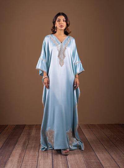 Zainab Chottani | The Kaftan Edit | Aqua Blossom