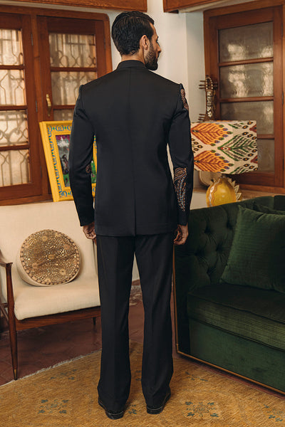 Republic By Omar Farooq | Bandhgala Suit | "Salman" Bandhgala Jacket -  Republic by Omar Farooq Bandhgala Suit - Original Designer Dress - House of Maryam