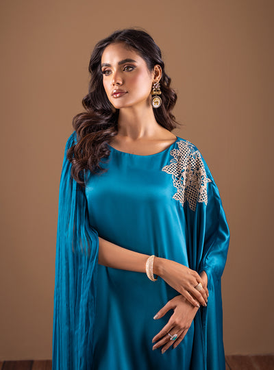 Zainab Chottani | The Kaftan Edit | Teal Waves, image 6