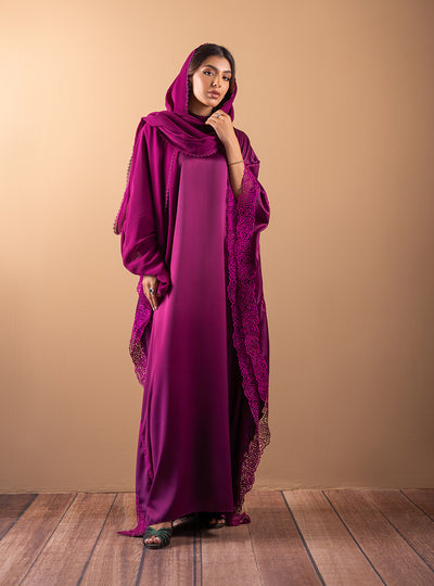 Zainab Chottani | The Kaftan Edit | Plum Flame, image 5