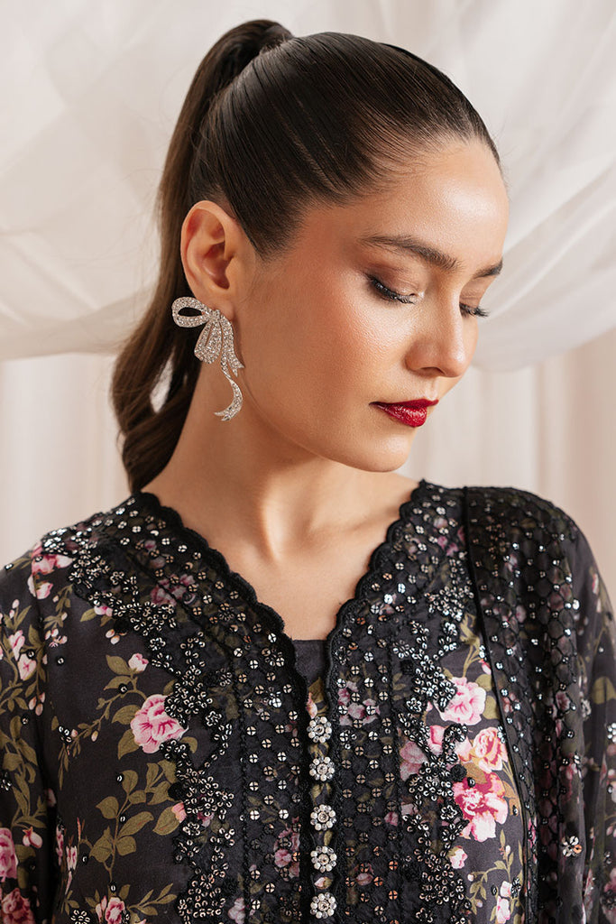 Cross Stitch | Luxe Atelier 25 | GRAPHITE GLOW -  Cross Stitch Ladies Clothes - Original Designer Dress - House of Maryam