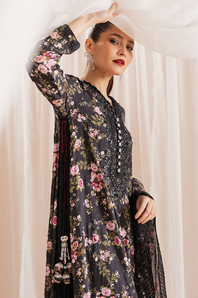 Cross Stitch | Luxe Atelier 25 | GRAPHITE GLOW -  Cross Stitch Ladies Clothes - Original Designer Dress - House of Maryam