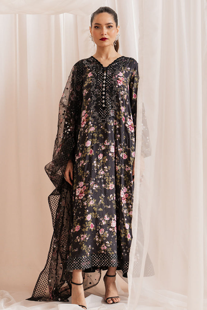 Cross Stitch | Luxe Atelier 25 | GRAPHITE GLOW -  Cross Stitch Ladies Clothes - Original Designer Dress - House of Maryam