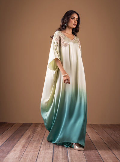 Zainab Chottani | The Kaftan Edit | Aqua Flame-3