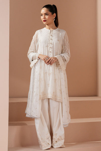 Cross Stitch | Luxe Atelier 25 | ANTIQUE WHITE -  Cross Stitch Ladies Clothes - Original Designer Dress - House of Maryam