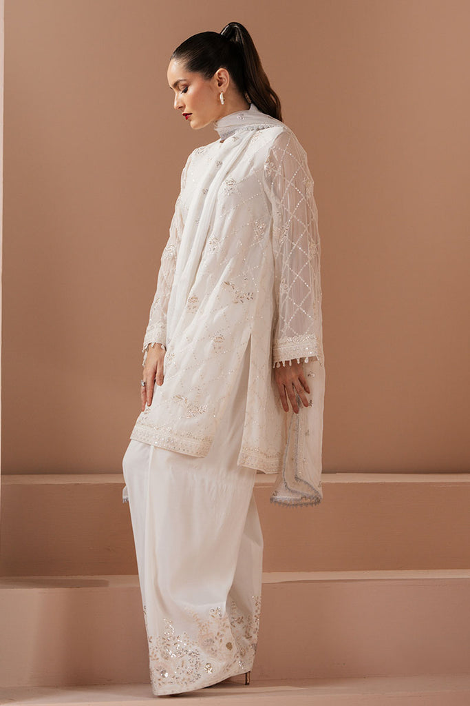 Cross Stitch | Luxe Atelier 25 | ANTIQUE WHITE -  Cross Stitch Ladies Clothes - Original Designer Dress - House of Maryam