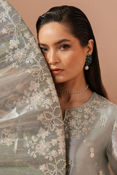 Cross Stitch | Luxe Atelier 25 | MINT AURA -  Cross Stitch Ladies Clothes - Original Designer Dress - House of Maryam