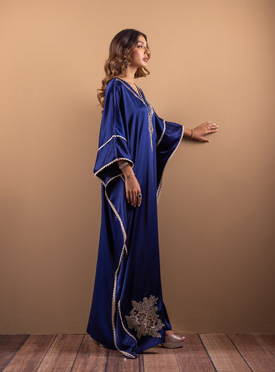 Zainab Chottani | The Kaftan Edit | Deep Blue Blossom, image 3