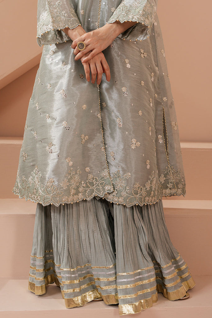 Cross Stitch | Luxe Atelier 25 | MINT AURA -  Cross Stitch Ladies Clothes - Original Designer Dress - House of Maryam