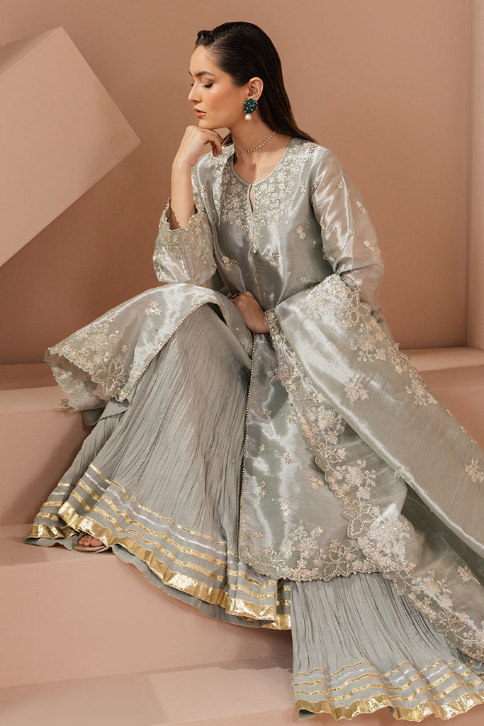 Cross Stitch | Luxe Atelier 25 | MINT AURA -  Cross Stitch Ladies Clothes - Original Designer Dress - House of Maryam