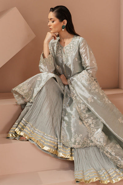 Cross Stitch | Luxe Atelier 25 | MINT AURA -  Cross Stitch Ladies Clothes - Original Designer Dress - House of Maryam