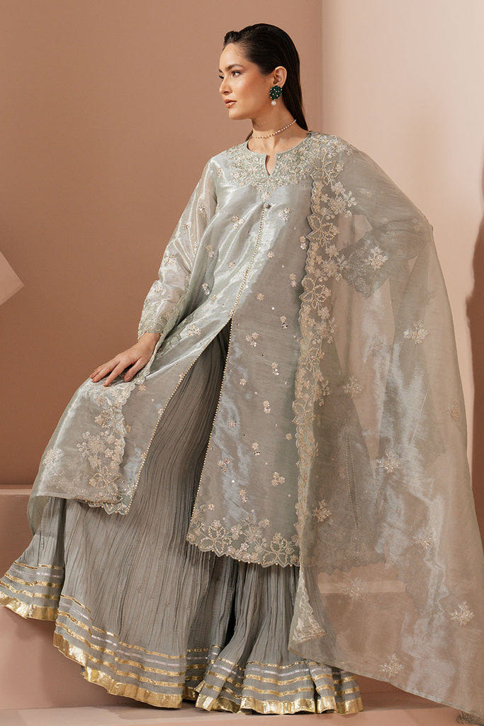 Cross Stitch | Luxe Atelier 25 | MINT AURA -  Cross Stitch Ladies Clothes - Original Designer Dress - House of Maryam
