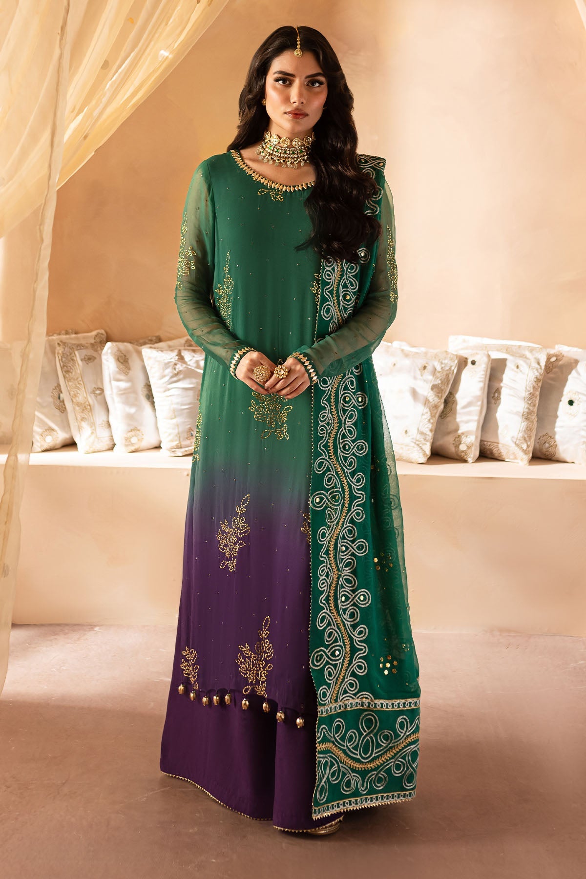 Nureh | Mukeshkari Formals | MK-01 -  Nureh Ladies Clothes - Original Designer Dress - House of Maryam