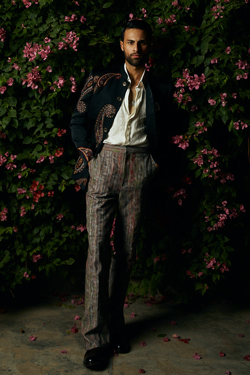Republic By Omar Farooq | Bandhgala Suit | "Salman" Bandhgala Jacket -  Republic by Omar Farooq Bandhgala Suit - Original Designer Dress - House of Maryam