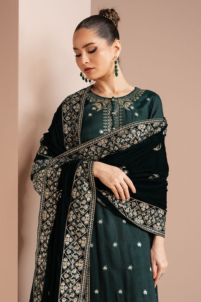 Cross Stitch | Luxe Atelier 25 | EMERALD GRACE -  Cross Stitch Ladies Clothes - Original Designer Dress - House of Maryam