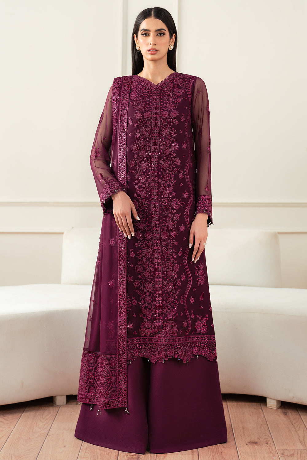 Farasha | Essence Formals 25 | Regal Violet -  Farasha Ladies Clothes - Original Designer Dress - House of Maryam