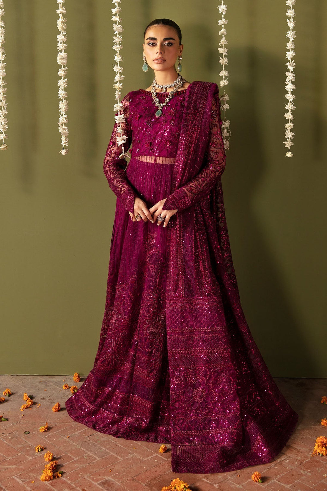 Nureh | Jhoomro Wedding Formals | NL-56 - ANARI -  Nureh Bridal -  House of Maryam