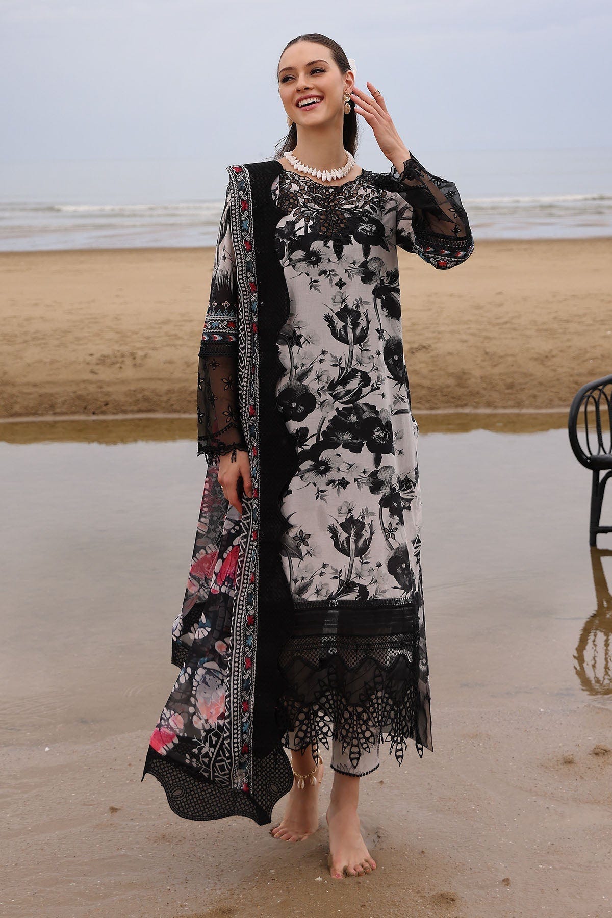 Nureh | Gardenia Embroidered Lawn 25 | NSG-175 -  Nureh Ladies Clothes - Original Designer Dress - House of Maryam