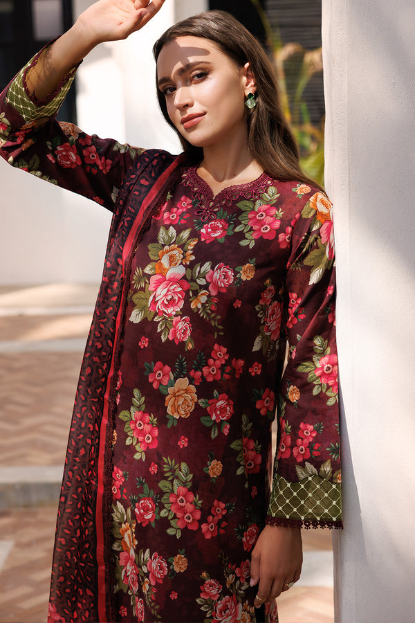 Farasha | Printed Essentials | Floral Berry -  Farasha Ladies Clothes - Original Designer Dress - House of Maryam