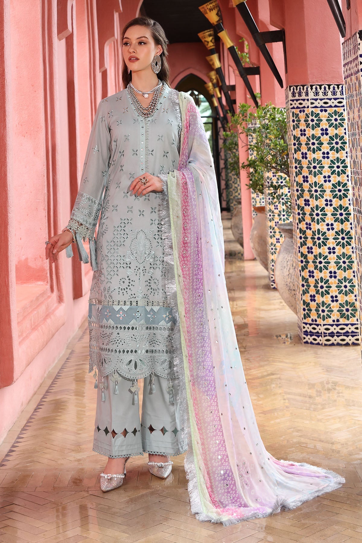 Nureh | Bazaar Lawn 25 | NE-111 -  Nureh Ladies Clothes - Original Designer Dress - House of Maryam