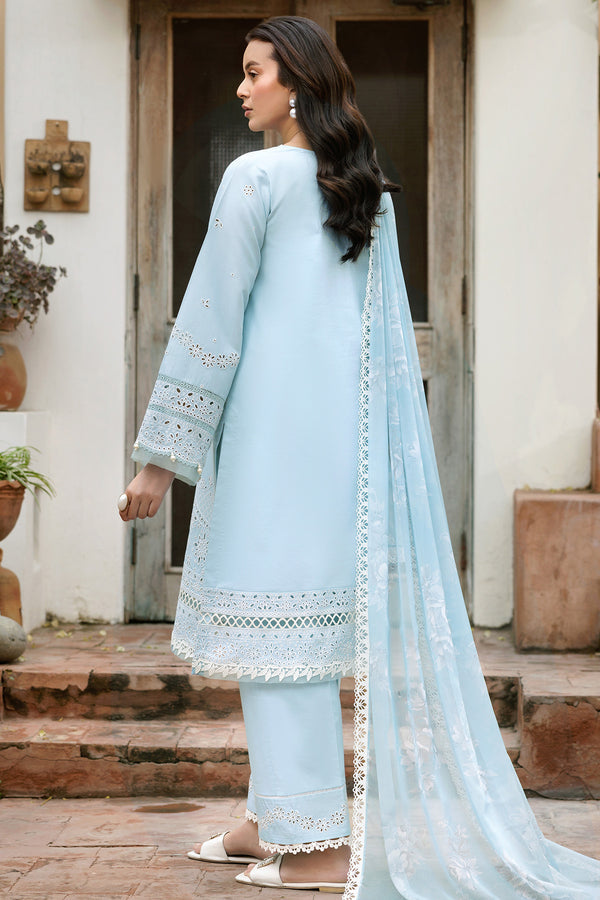 Farasha | Summer Weaves Embroidered Lawn | Sky Haze -  Farasha Ladies Clothes - Original Designer Dress - House of Maryam