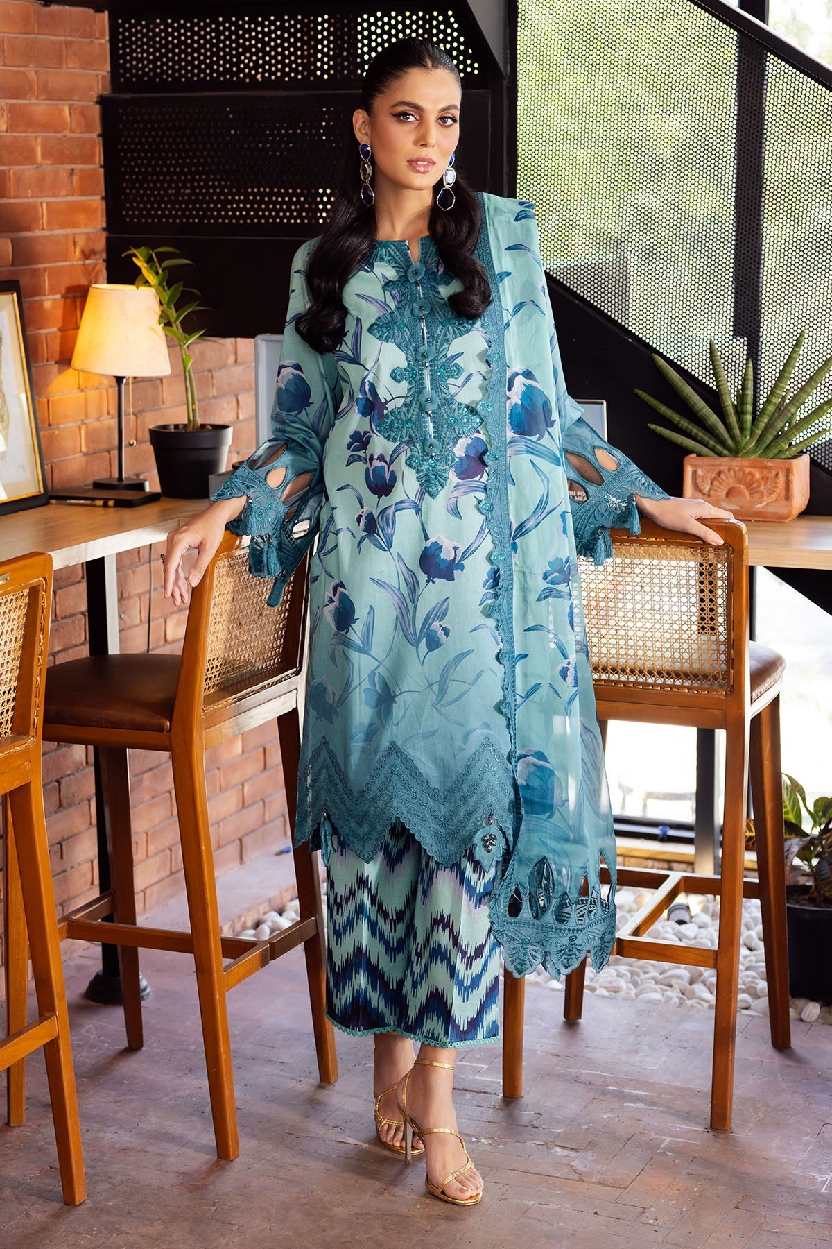 Nureh | Glam Girl Lawn | GL-08 -  Nureh Ladies Clothes - Original Designer Dress - House of Maryam