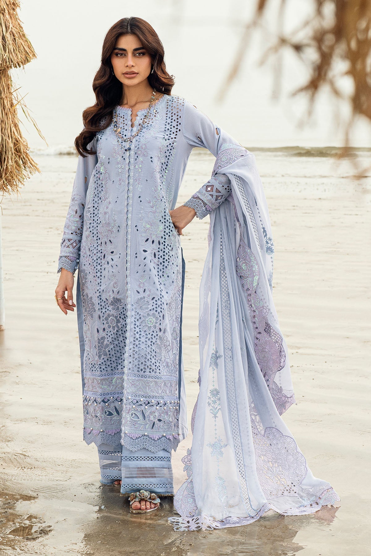 Nureh | Khuwab Luxury Lawn | NE-150 -  Nureh Ladies Clothes - Original Designer Dress - House of Maryam