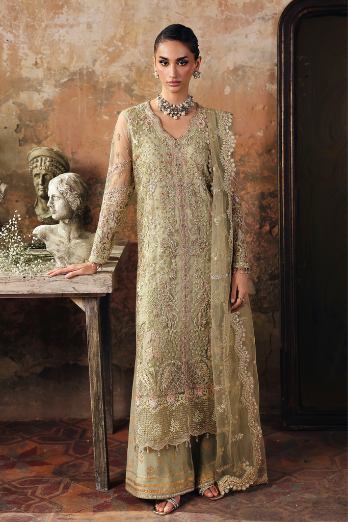 Rajbari | Sage Luxury Formals | Celestia -  Rajbari Ladies Clothes - Original Designer Dress - House of Maryam