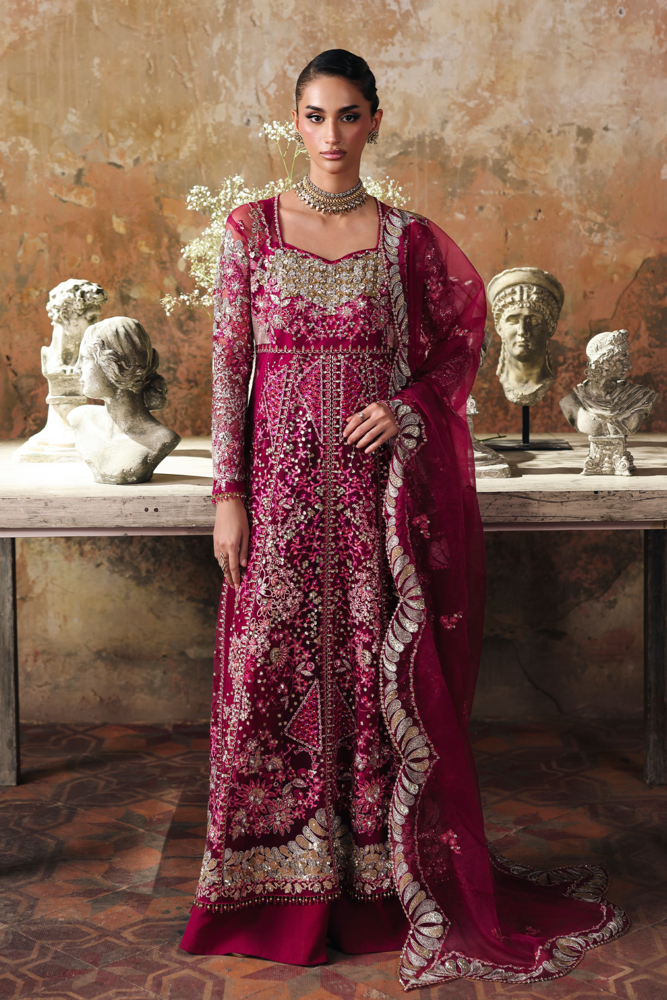 Rajbari | Sage Luxury Formals | Rosette -  Rajbari Ladies Clothes - Original Designer Dress - House of Maryam