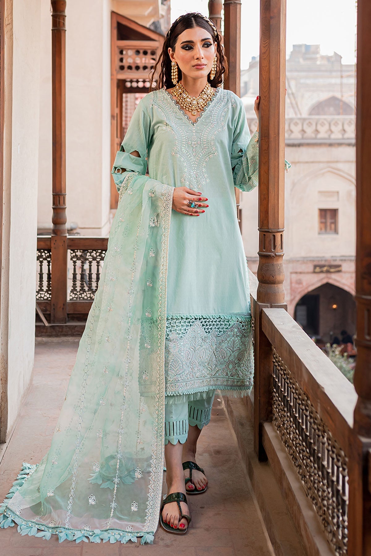 Nureh | Lawn Jacquard | NS-77 -  Nureh Ladies Clothes - Original Designer Dress - House of Maryam