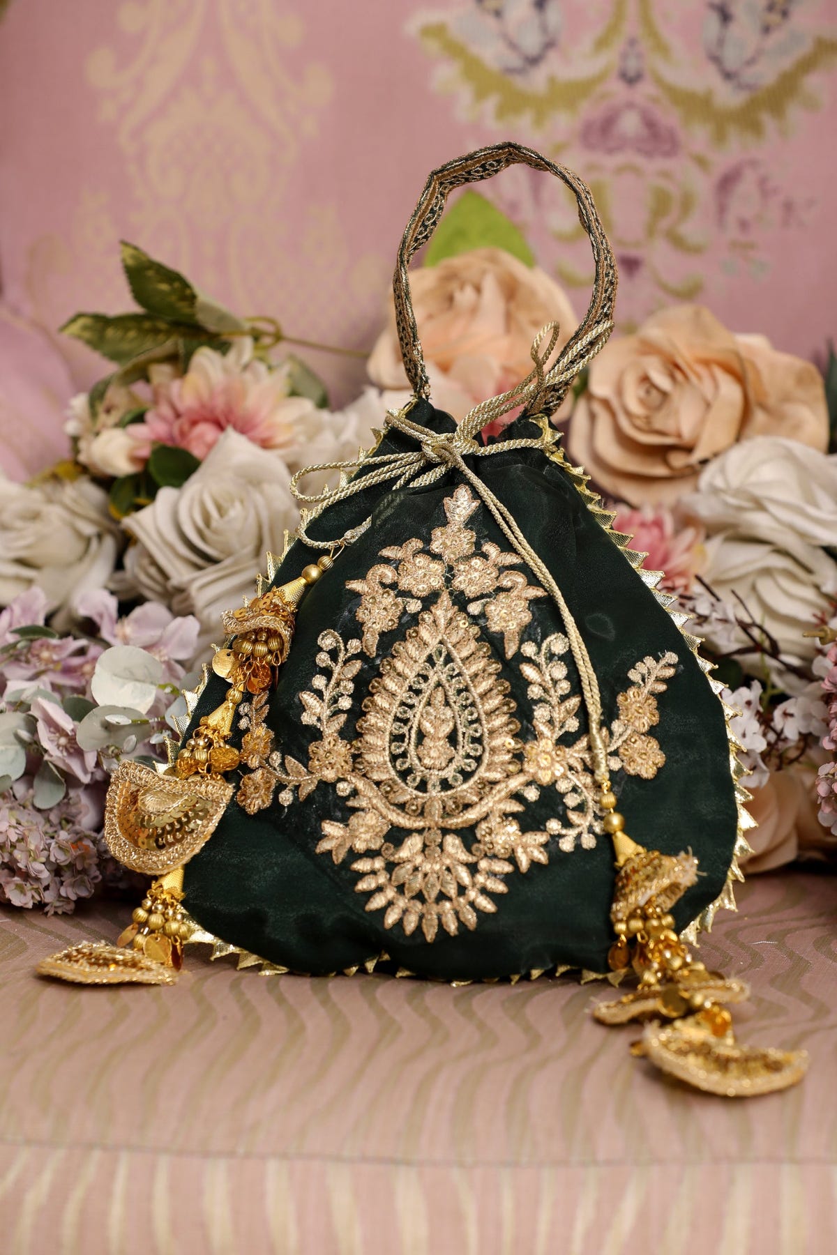 Hania & Umaimaz | Festive Collection | Noor  Potli Bag -  Hania & Umaima  - Original Designer Dress - House of Maryam